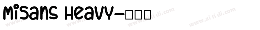 MiSans Heavy字体转换